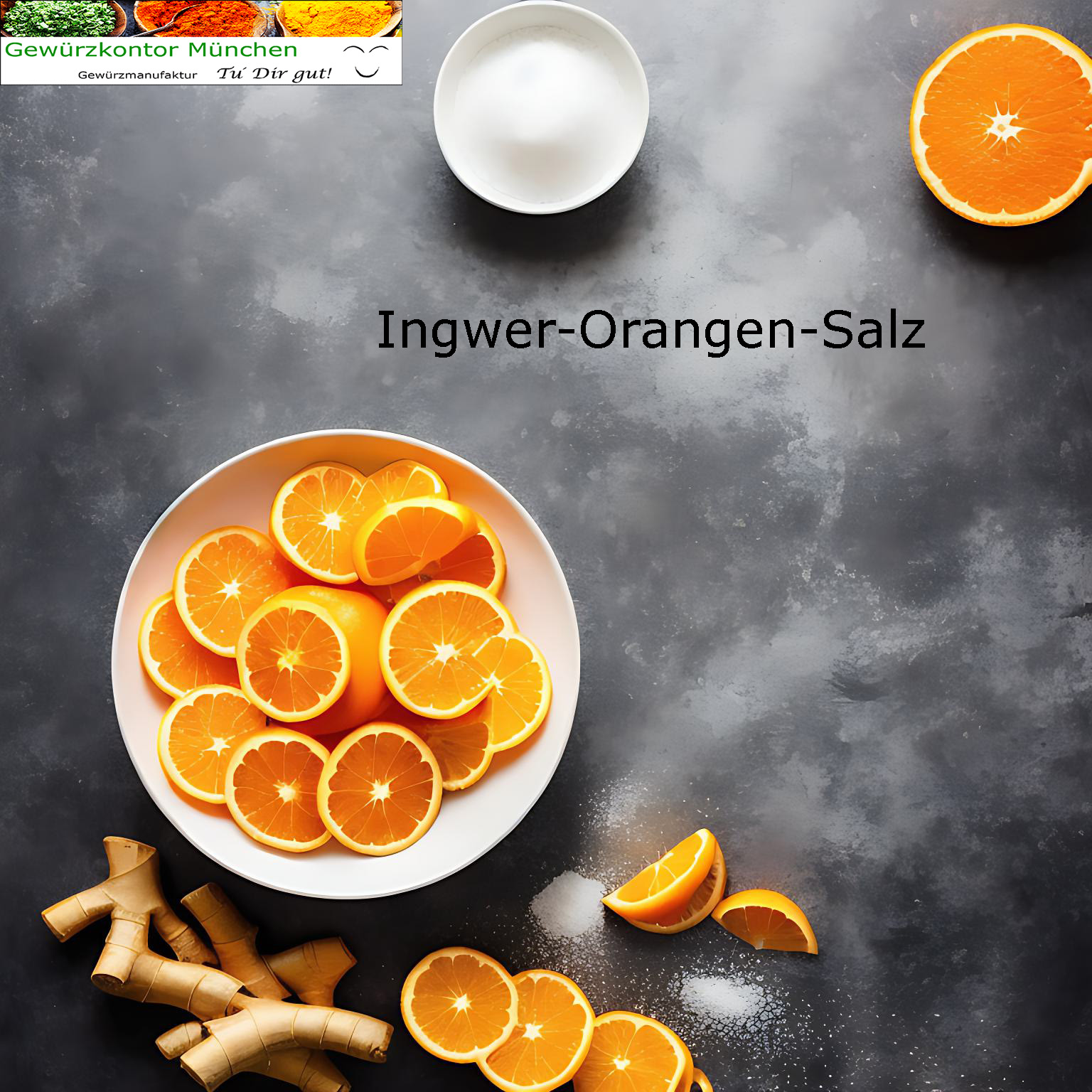 Ingwer Orangen Salz