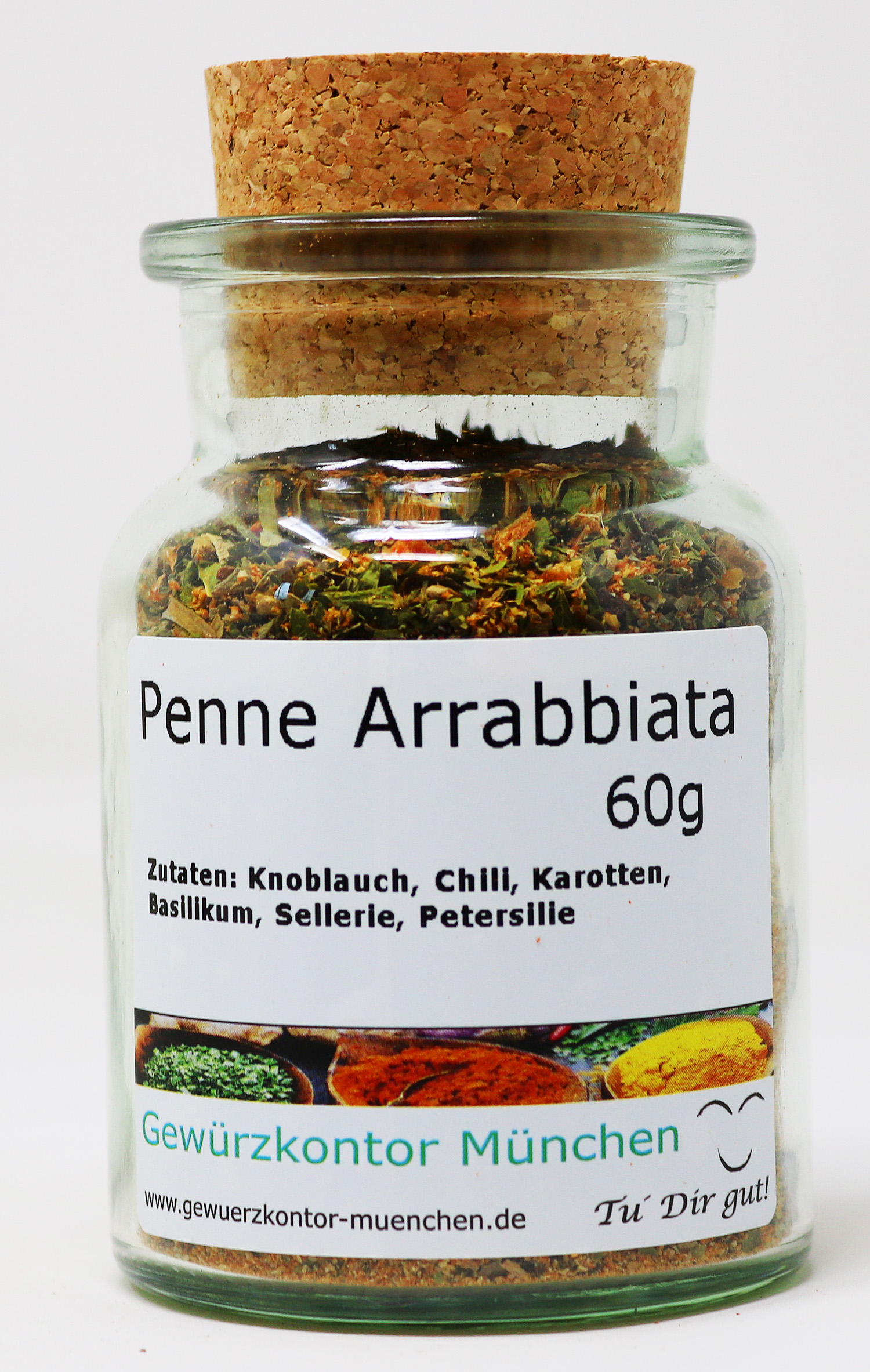 Penne Arrabiata Gewürz 60g im Glas