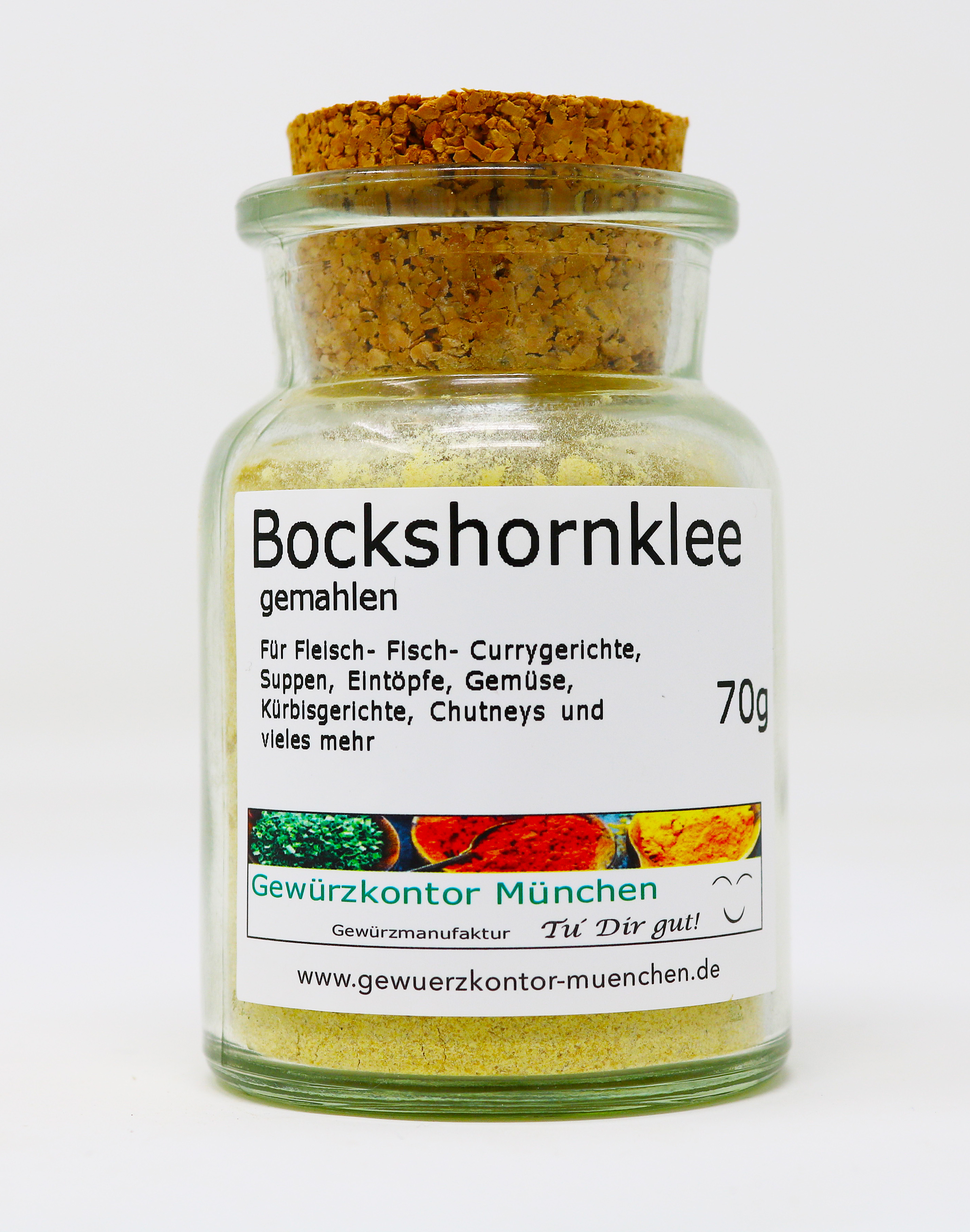 Bockshornklee gemahlen 70g im Glas