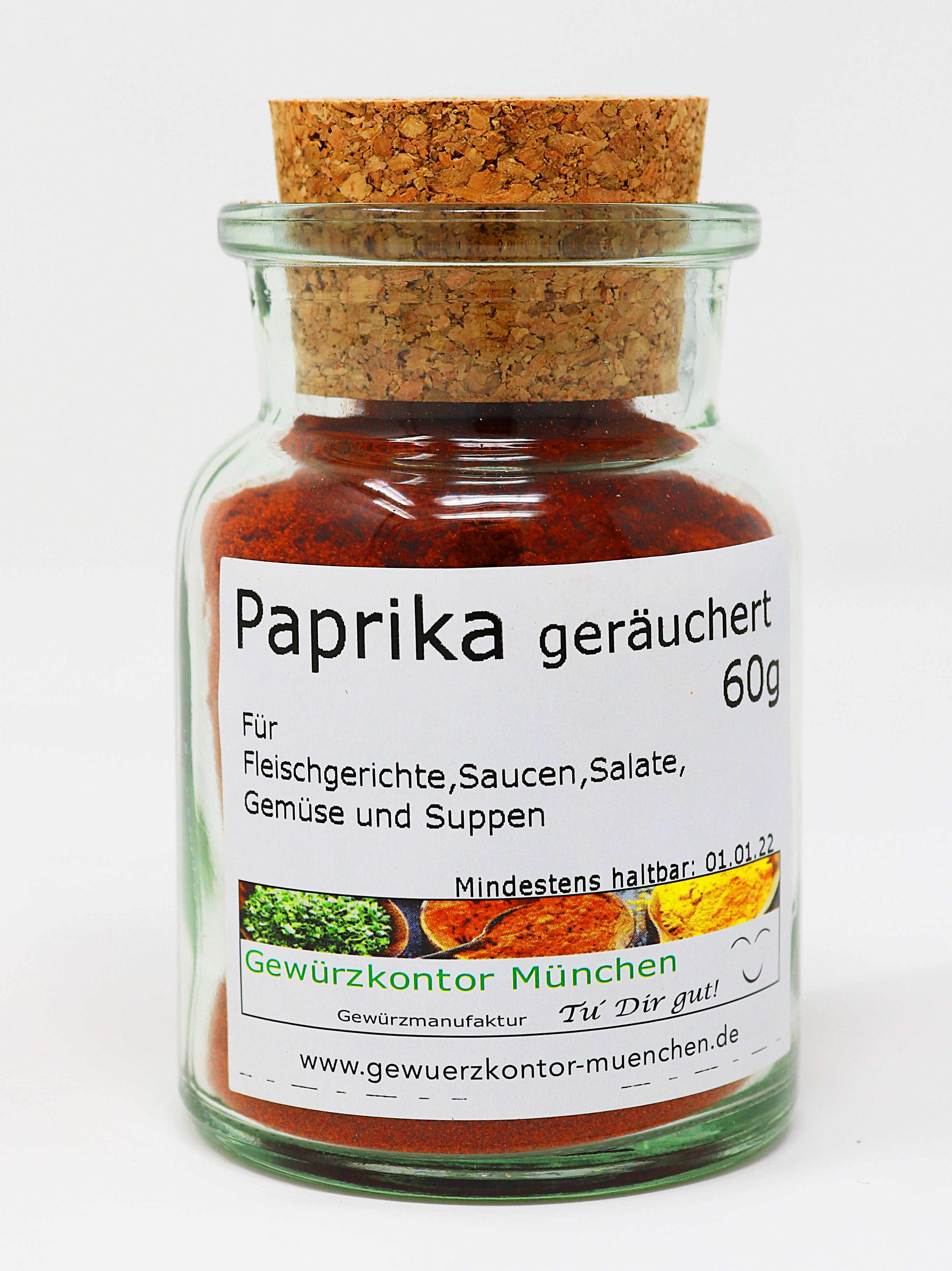 Paprika geräuchert 60g im Glas