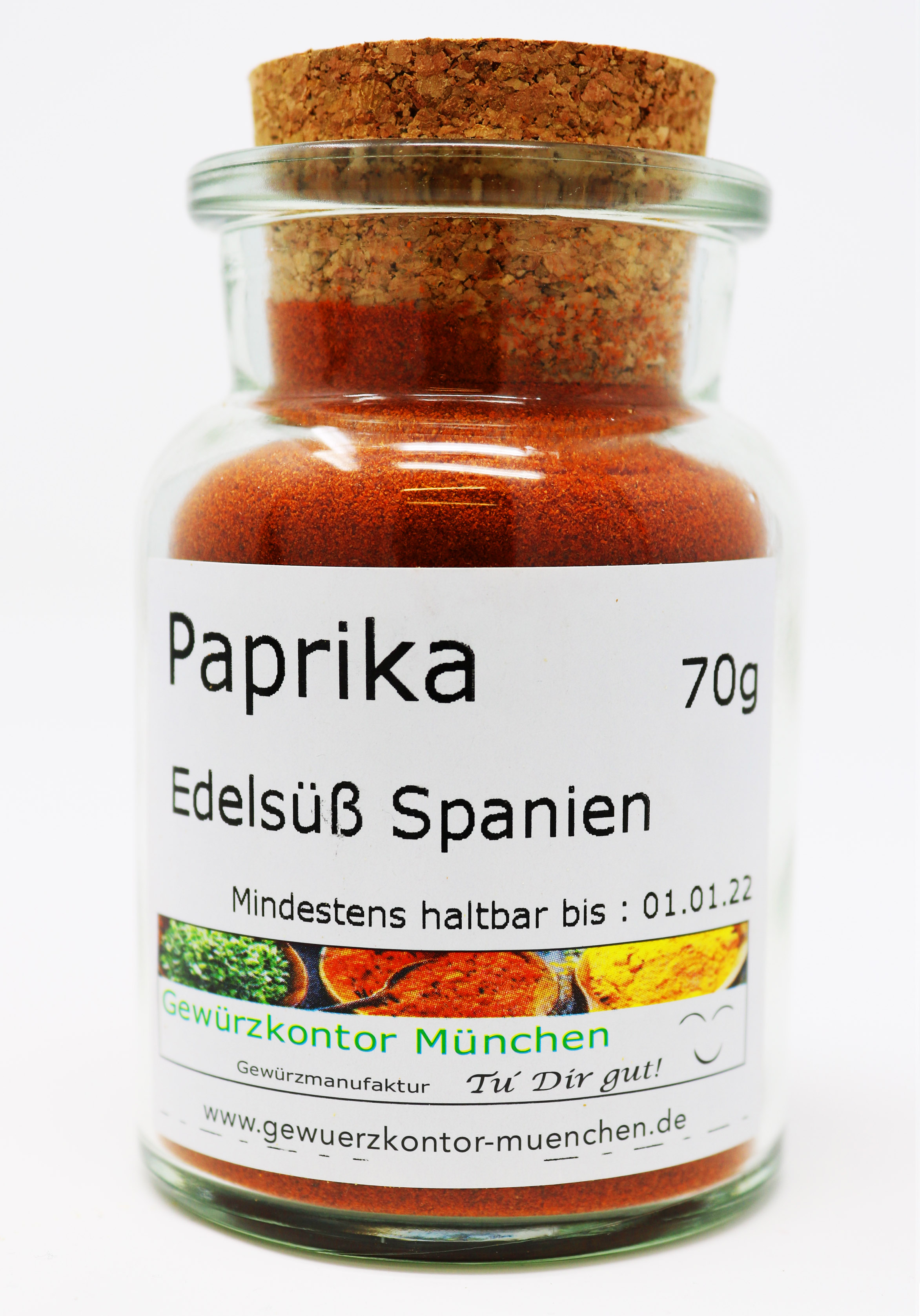 Paprika-Spanien-Edelsüss-Glas-70g Gewürzkontor München