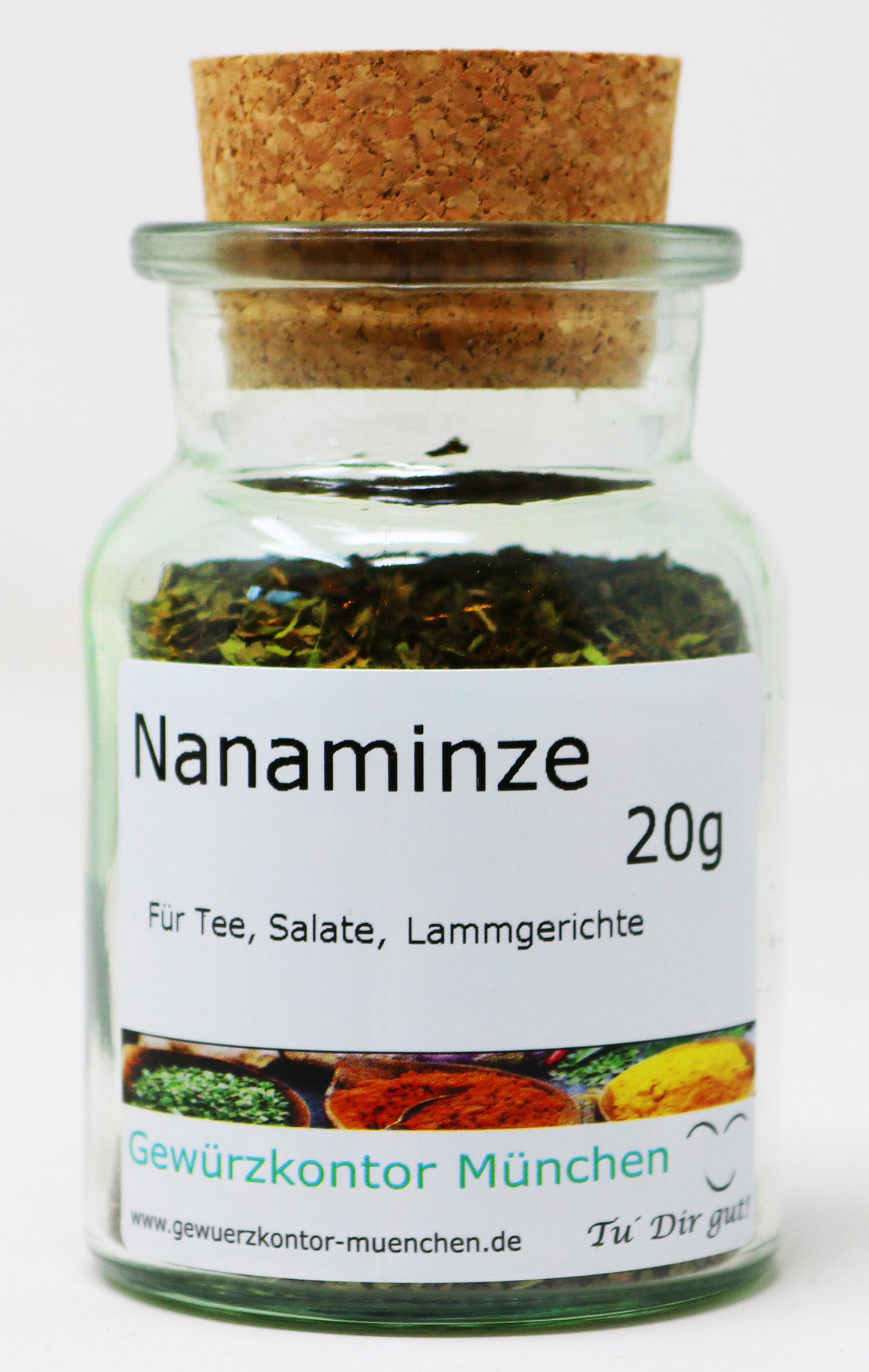 Nanaminze, marokkanische Minze 20g im Glas