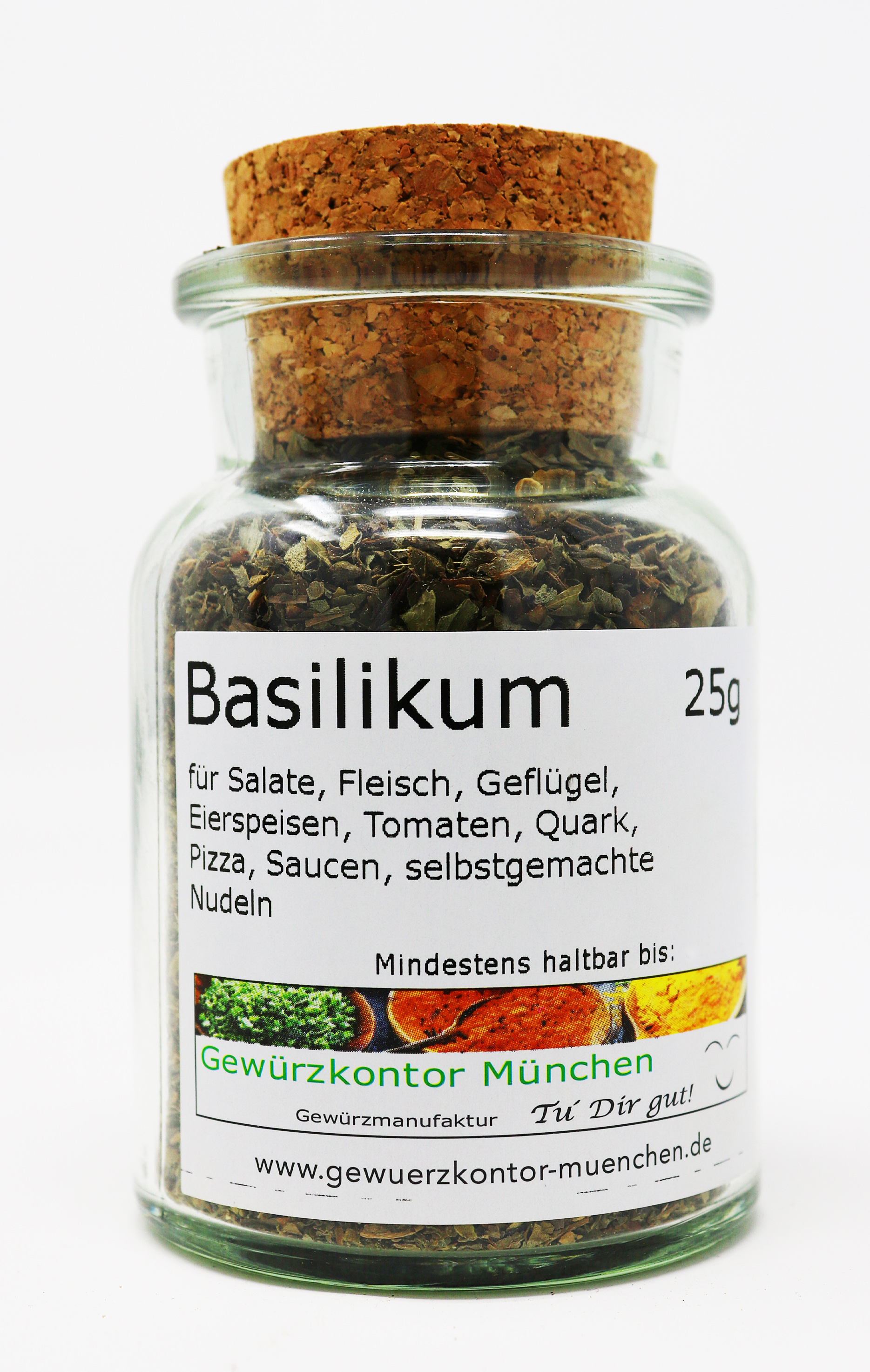 Basilikum gerebelt 25g im Glas