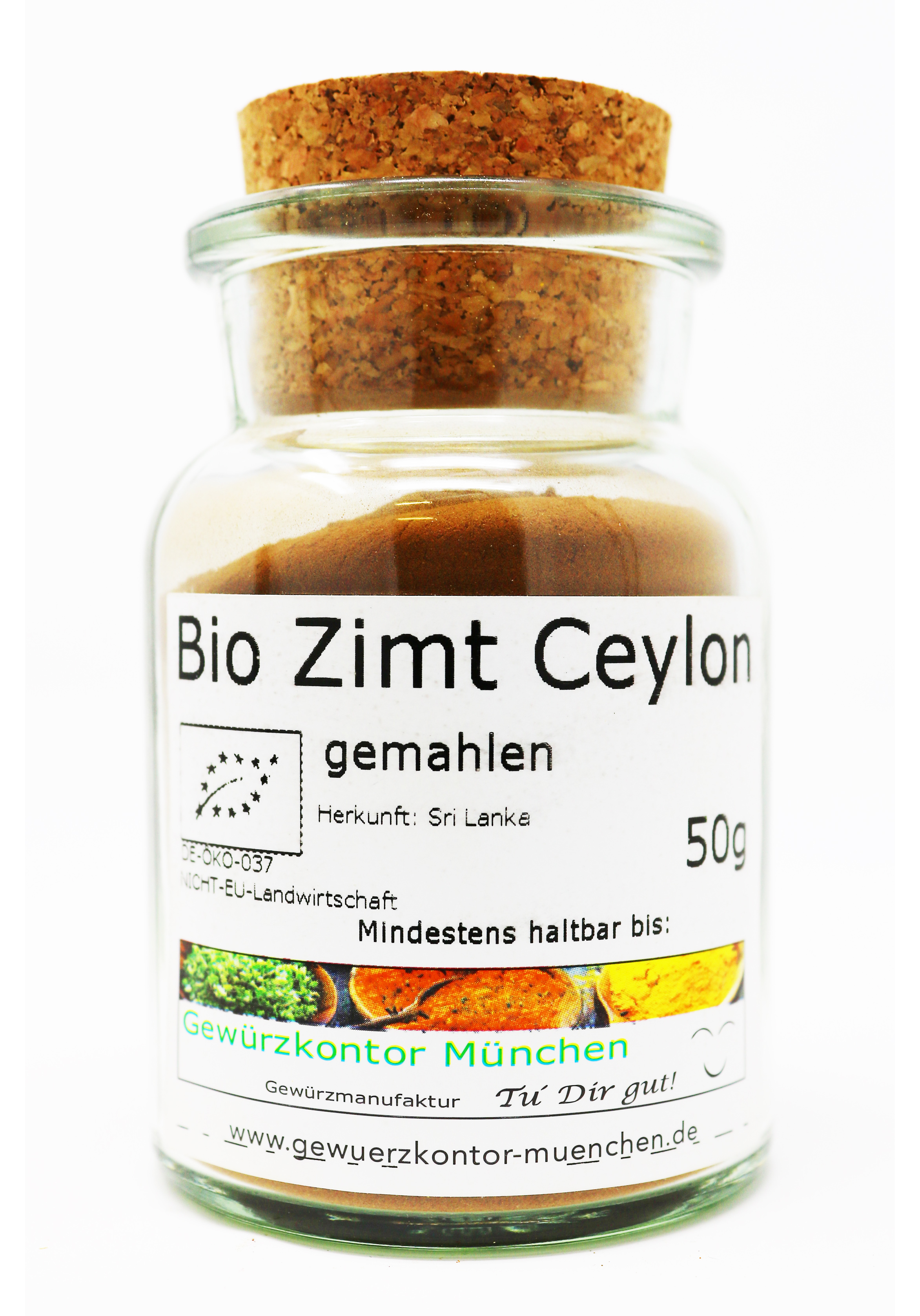 Bio Ceylonzimt gemahlen 50g Glas