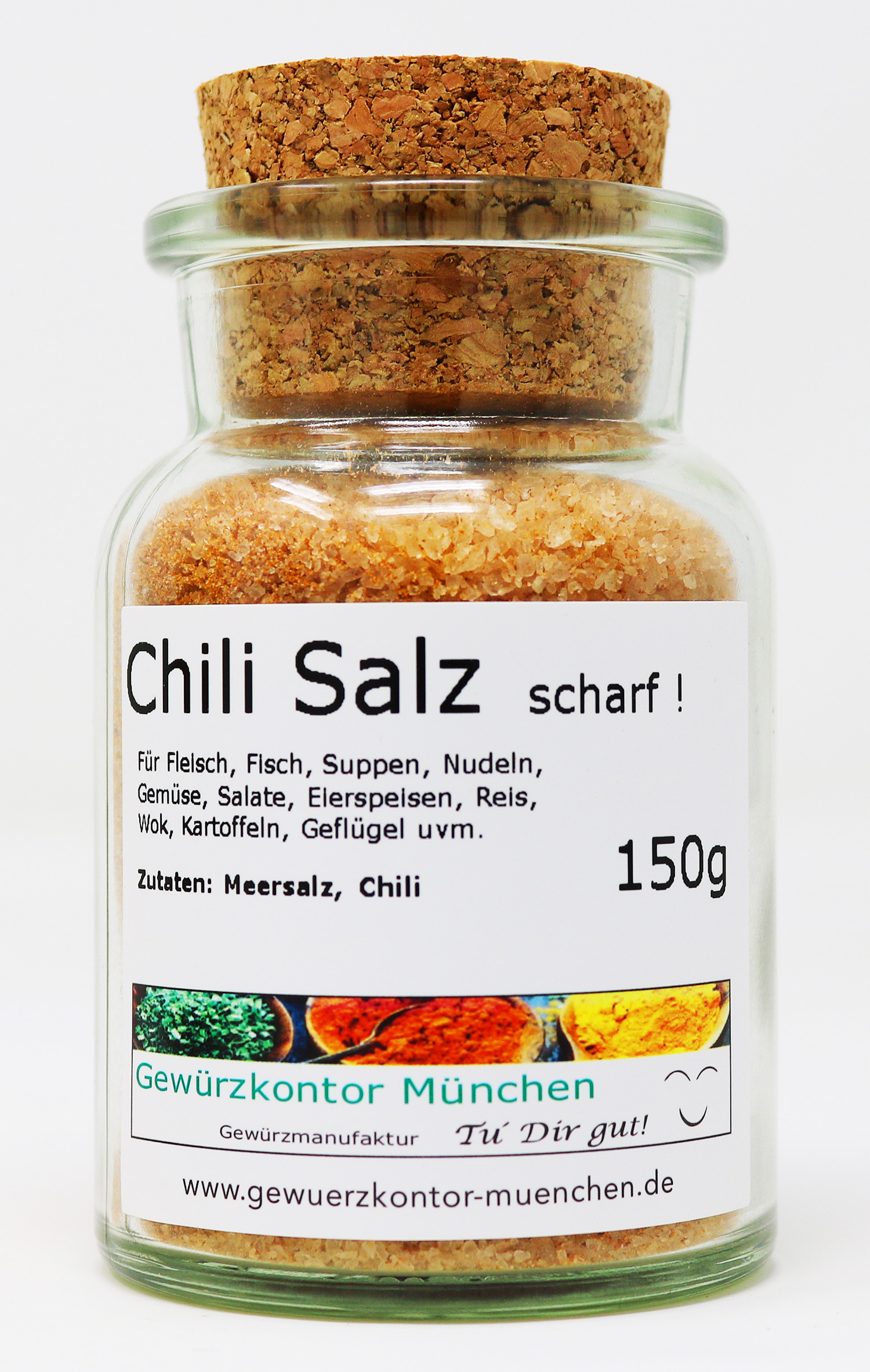 Chilisalz scharf 150g im Glas