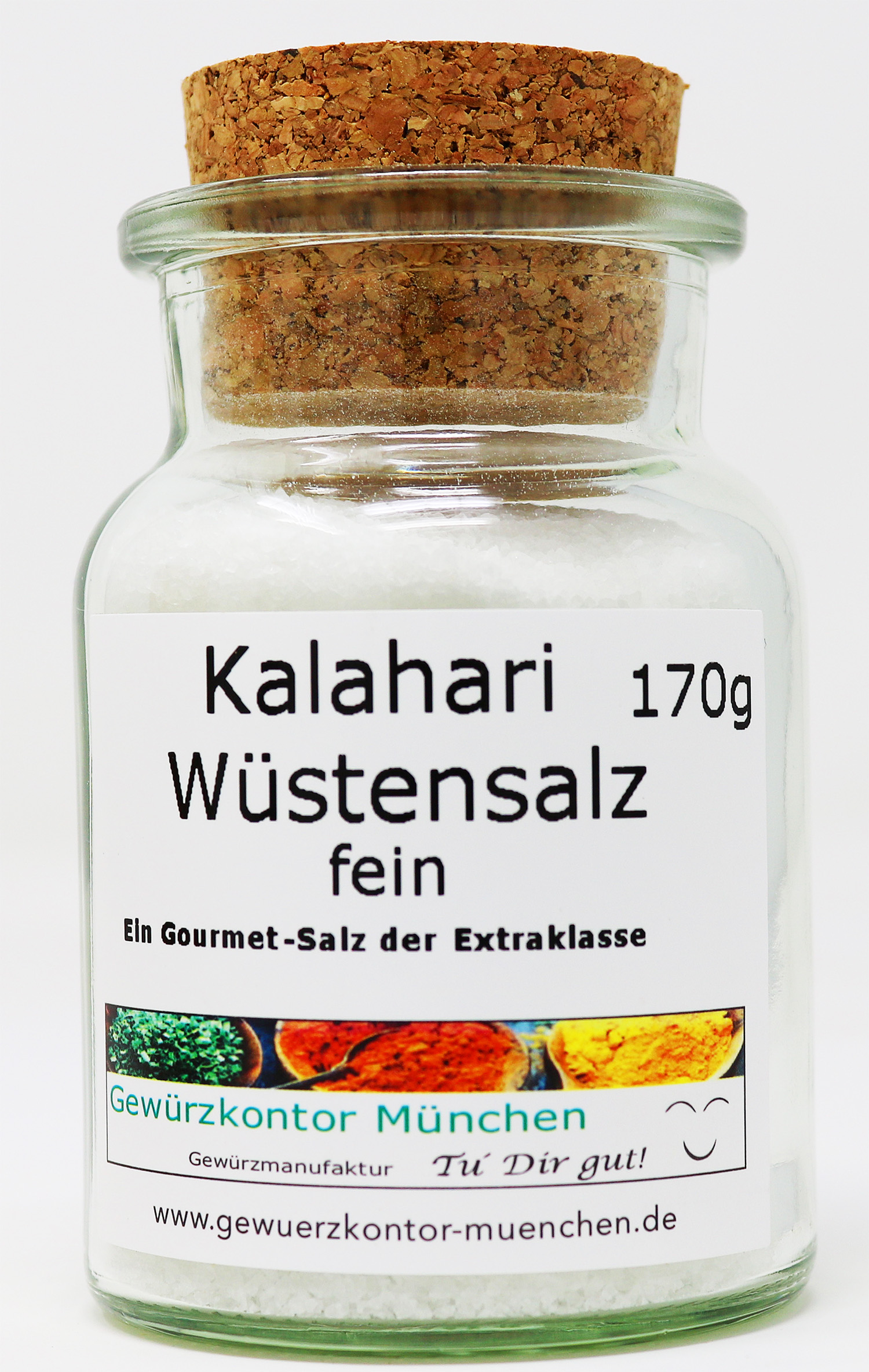 Kalahari Wüstensalz fein 170g Glas