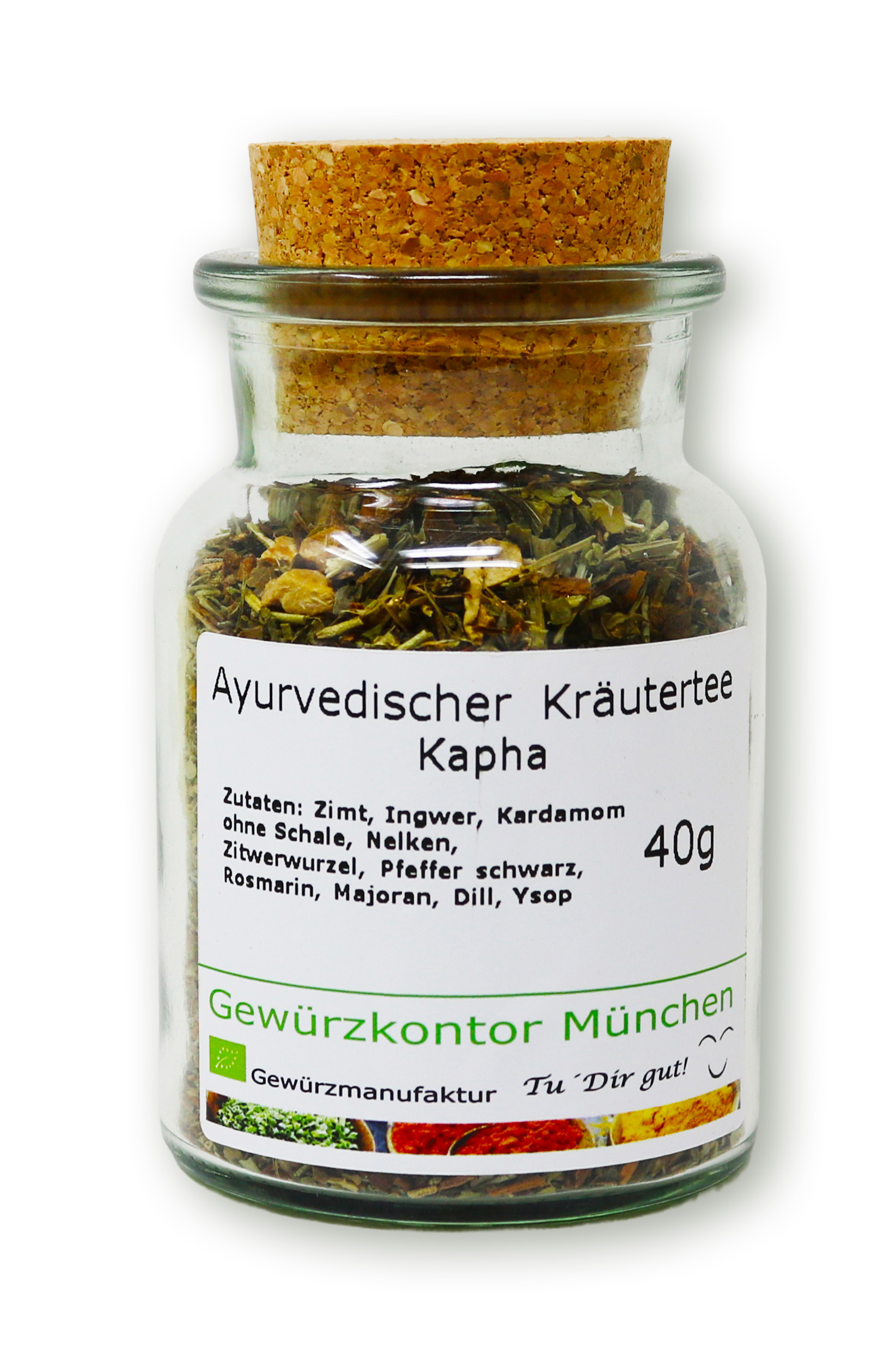 Ayurvedischer Kräutertee - Kapha 40g im Glas