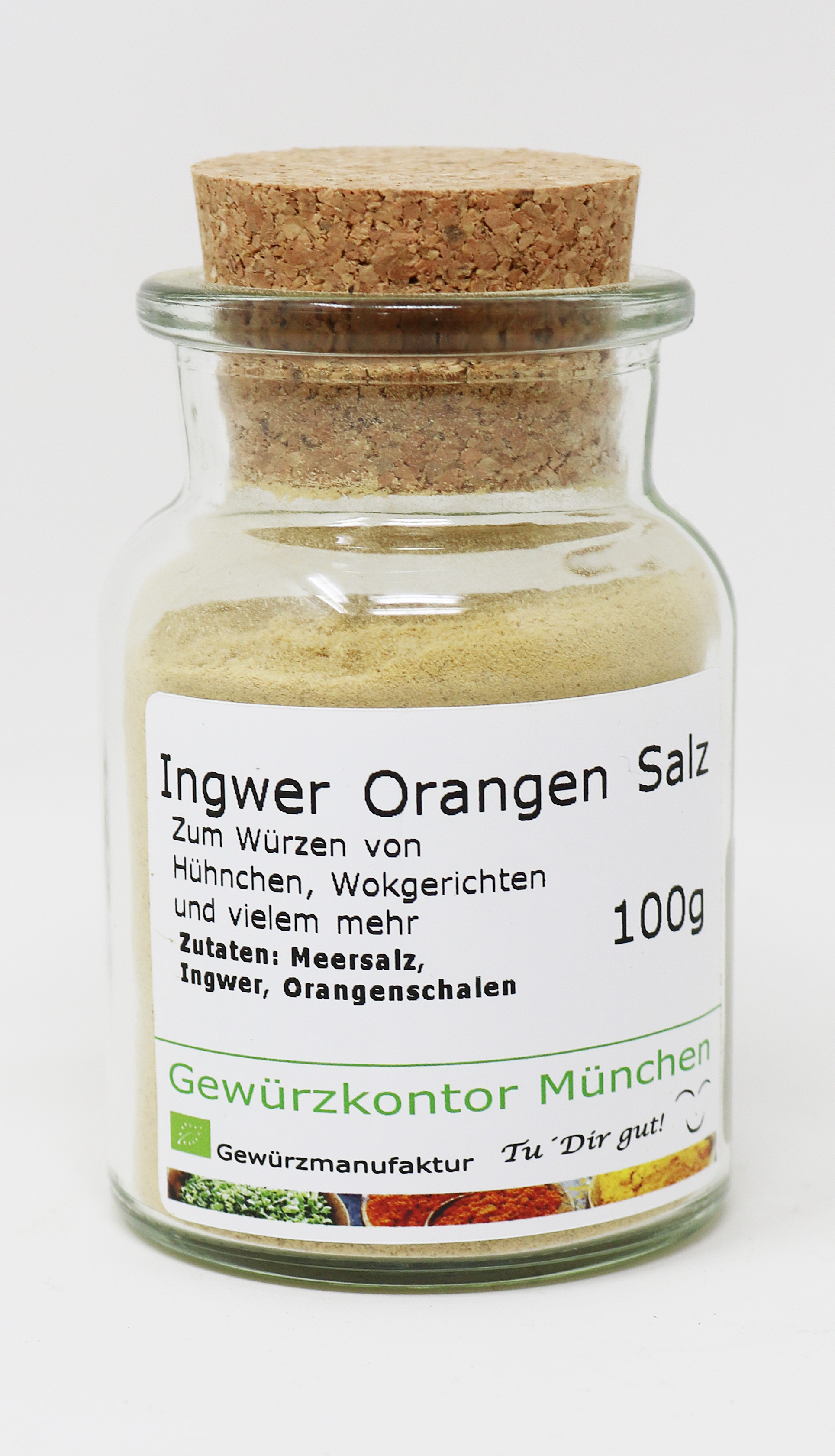 Ingwer Orangensalz 100g im Glas