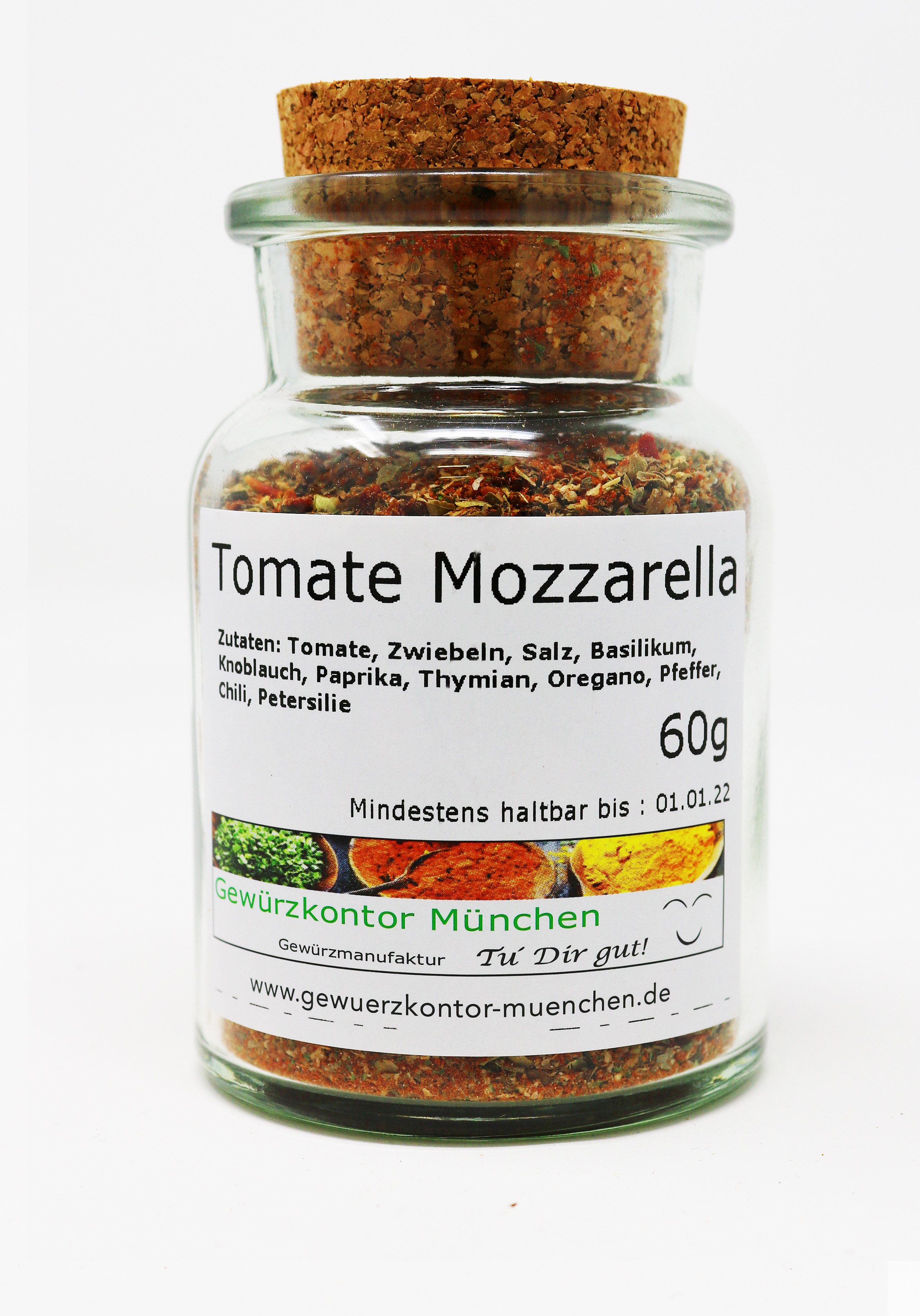 Tomate Mozarella Gewürz 60g im Glas