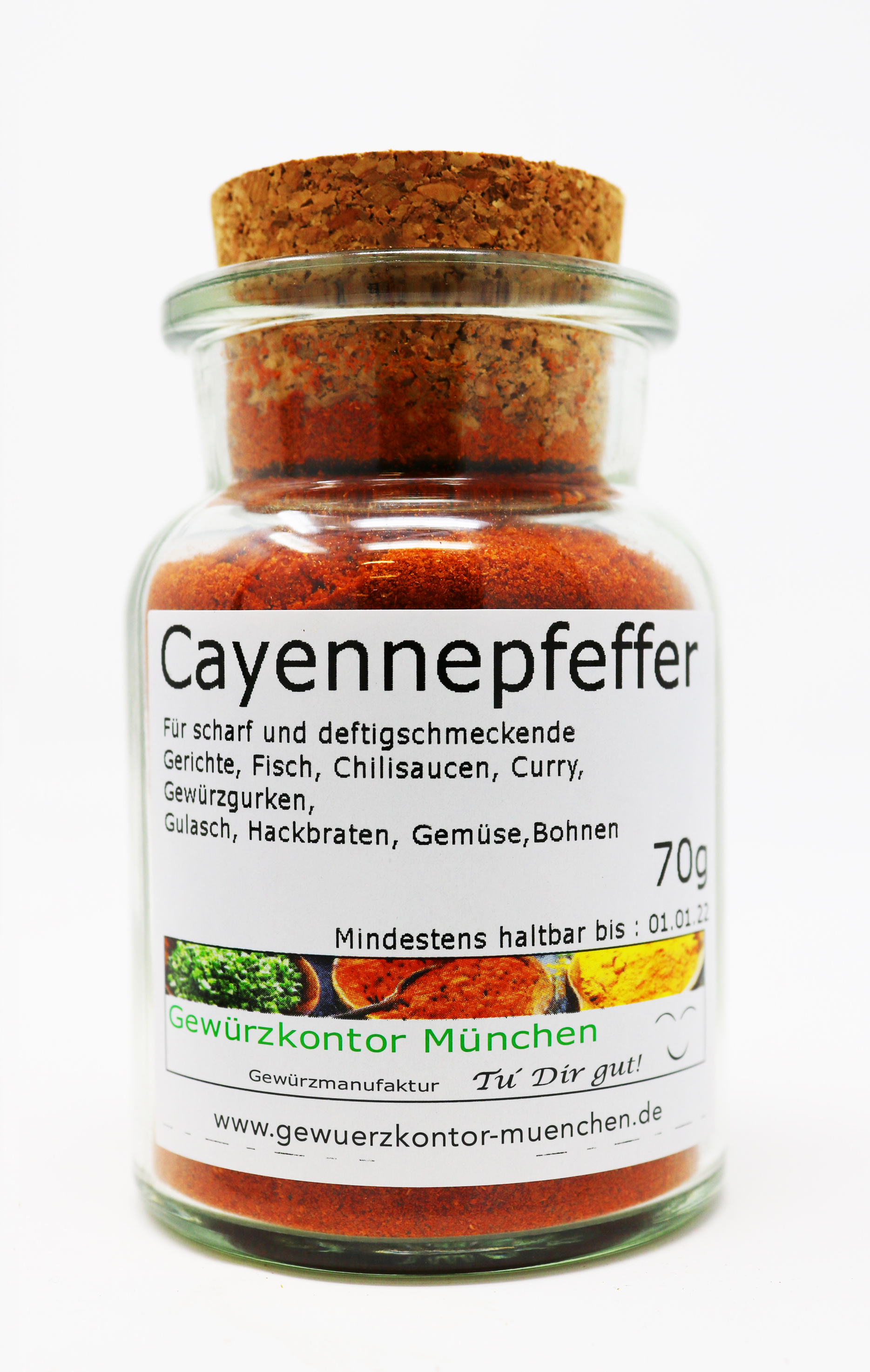 Cayennepfeffer 50g im Glas