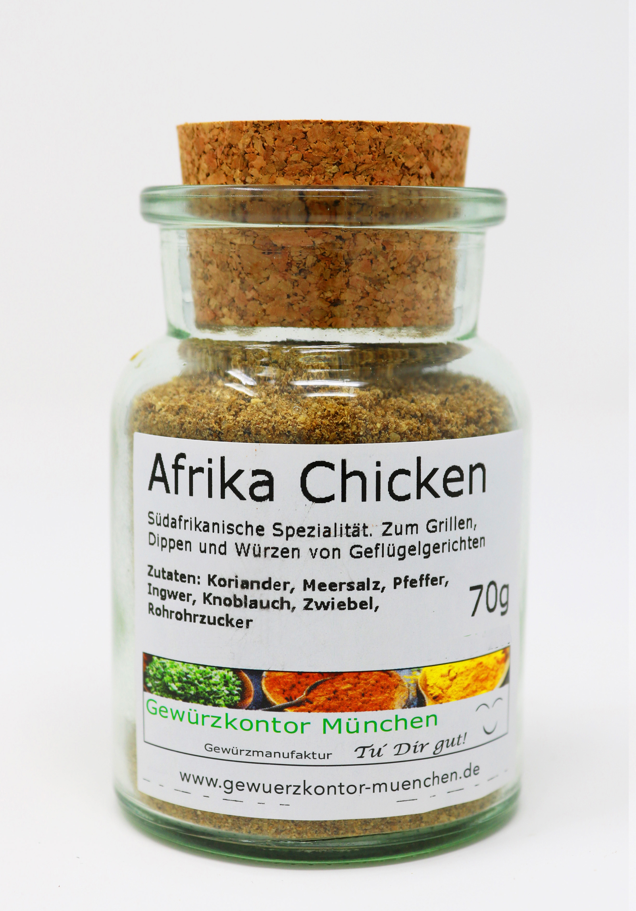 Afrika Chicken BBQ Hähnchengewürz 70g im Glas