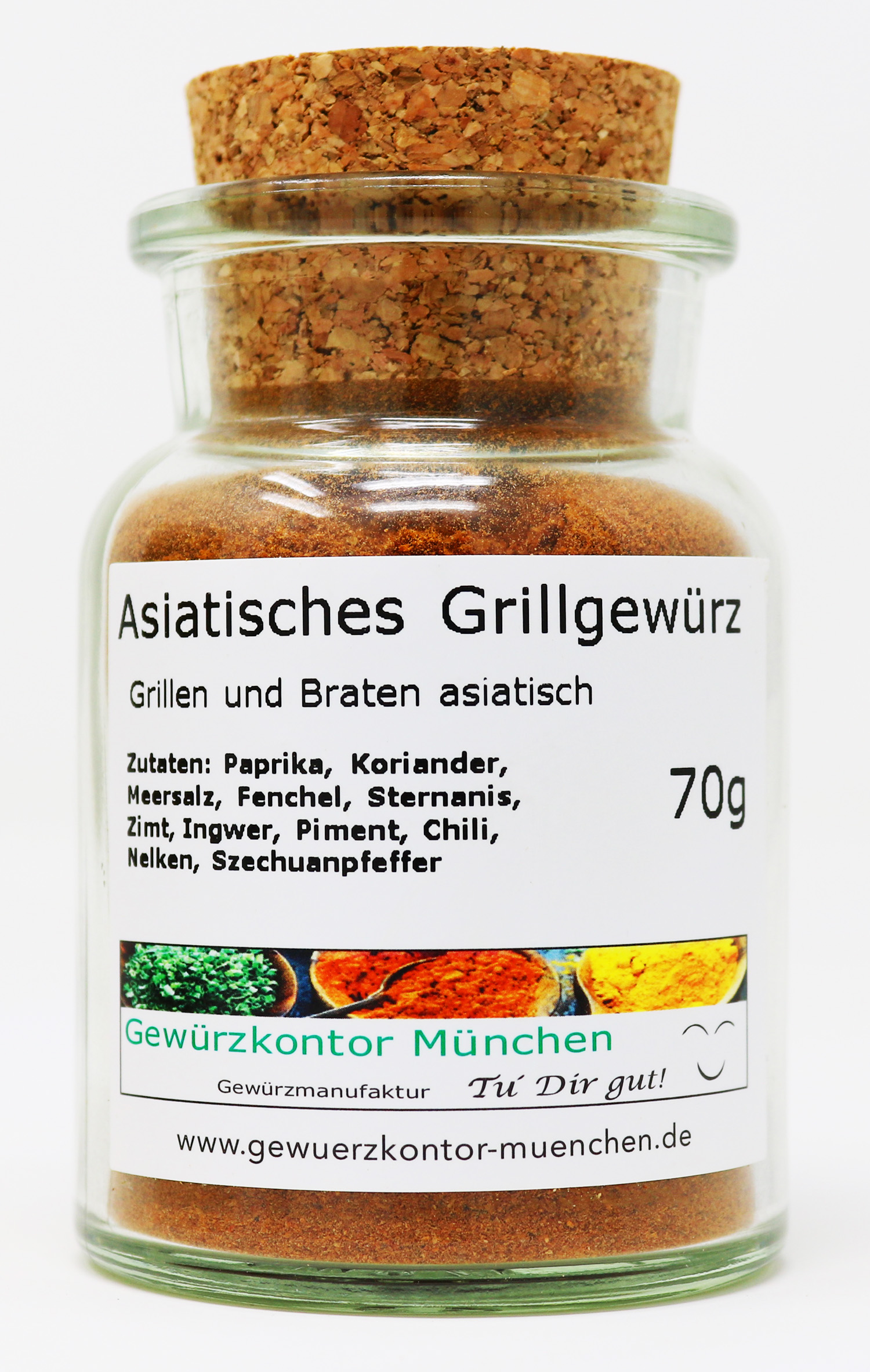 Asiatisches Grillgewürz 70g im Glas